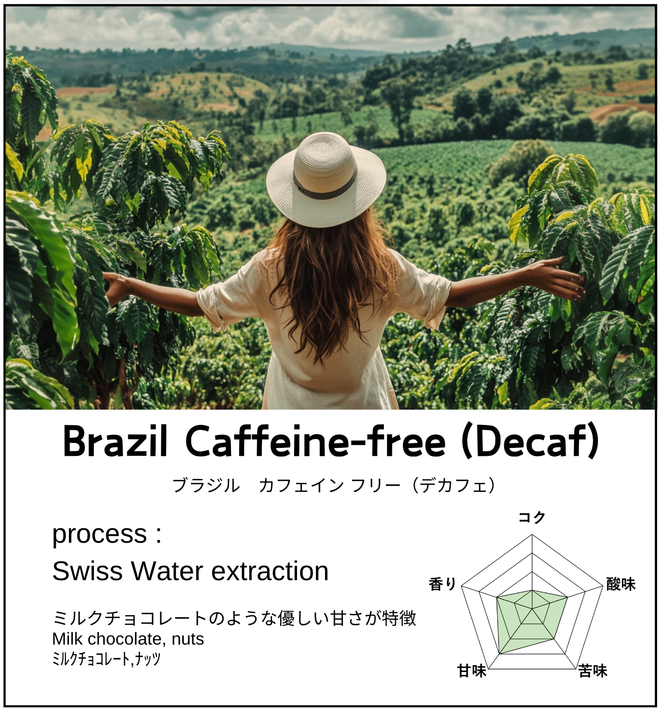 Brazil Caffeine-free (Decaf)